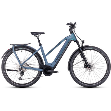Bicicletta da Trekking Elettrica CUBE KATHMANDU HYBRID ABS 750 TRAPEZ Blu 2023 0
